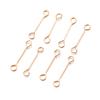Accesorios para Joyería DIY Materiales para Bordado Hecho a Mano Paquete de 50 Agujas Doble Punta en Forma de 9 Chapadas Agujas Doble Punta en Forma de Nueve