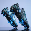 Zapatos de Fútbol de Talla Grande Transfronterizos con Tacos Largos para Niños, Zapatos de Entrenamiento para Exteriores con Tacos Pequeños para Estudiantes de Primaria y Secundaria, Zapatos de Competición para Estudiantes de Primaria y Secundaria