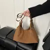 Bolso Tote de Gran Capacidad Nuevo Vintage Primavera Temprana 2026, Bolso de Gamuza, Bolso Cubo Casual, Bolso de Hombro Artístico