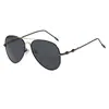 Gafas de Sol Aviador Retro para Hombre, Gafas de Metal con Doble Puente, Gafas Polarizadas Anti-UV, Gafas para Conducir y Pescar