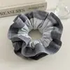 Estilo Coreano Renda Delicada Patchwork Plissado Elástico de Cabelo Grande para Mulheres Elástico de Cabelo com Toque de Luxo para Rabo de Cavalo Flor de Cabelo Acessórios de Cabelo para Mulheres