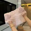 Ropa Interior de Encaje para Mujer Nueva Cómoda Transpirable Agradable a la Piel Sexy Ropa Interior para Mujer Cintura Media Moño Hueco Bragas para Dama
