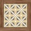 Azulejo imitación madera celebridad de internet 400X400 baño baño cafetería bar antideslizante azulejo para piso terraza pasillo