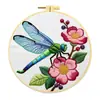 Kit de Bordado de Libélula Floral, Estilo Nórdico, Decoración de Sala de Estar Ins, Arte de Pared Hecho a Mano DIY, Venta al por Mayor desde el Fabricante