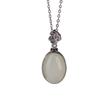 Colgante elegante con forma de bolsita de fideos de huevo de jade hetian bañado en oro de plata esterlina S925 de Yilu, colgante individual para mujer que combina con todo.
