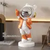 Figura popular de astronauta para oficina, estudio, escritorio y decoración del hogar, artesanía de resina de astronauta