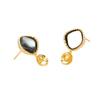 Pendientes de botón de plata S925 con perla y nácar natural, Pendientes minimalistas de alta gama, Pendientes versátiles y elegantes para mujer