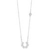 Colar em U cravejado de diamantes estilo floresta para mulheres, versão coreana, simples e elegante, corrente de clavícula fresca e de luxo leve, presente de aniversário de fada