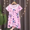Pijama de Verano para Niñas Mayores, Camisón de Encaje de Manga Corta, Kuromi de Dibujos Animados, Ropa de Casa del Grupo de Chicas de Demon Slayer