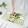 Tapete com Formato Especial de Desenho Animado Crayon Shin-Chan Decoração de Sala de Estar Tapete de Chão Imitação de Caxemira Cobertor de Quarto ao Lado da Cama Tapete de Banheiro Absorvente para os Pés