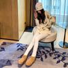 Botas de Neve Femininas 2026 Novo Modelo, Couro Bovino Antiderrapante Inverno Quente Forradas com Lã Espessas Clássicas Curtas para Mulheres