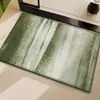 Esterilla de Suelo Tejida de Lino para Baño, Ducha, Antideslizante, Anticaídas, Inodoro, Lavabo, Esterilla Absorbente de Agua, Hogar