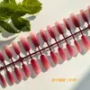 Puntas de Uñas de Colores Pre-Hechas Estilo Urbano, Uñas Portátiles Hechas a Mano con Degradado Difuminado, Fábrica de Productos Semi-Terminados de Arte para Uñas de Colores Premium de Alta Calidad