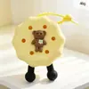 Bolsa de Agujero de Silicona con Dibujo Animado Spot, Mini Billetera para Monedas, Bolsa DIY para Cosméticos, Bolsa para Auriculares, Colgante para Llavero, Regalo