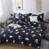Juego de cama de cuatro piezas de algodón con aloe cepillado, sábanas para dormitorio de estudiantes, juego de 4 piezas, suave y agradable para la piel, suministro directo de fábrica