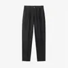 Novas Calças Sociais Slim Fit Estilosas Retro Americanas para Homens 2025, Outono Confortáveis Versáteis Pretas Slim Fit