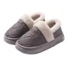 Pantuflas de algodón impermeables para mujer, nuevo estilo otoño/invierno 2026, cálidas para interior y exterior, con tacón, también disponibles en estilos para hombre
