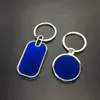 Llavero de metal en blanco llavero de acero de color forma especial llavero personalizado fábrica directa personalizado pequeño regalo al por mayor