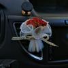Decoração de carro de flor eterna Mini buquê de flores frescas requintadas Rosa Flor seca Mini presente de acompanhamento Gipsophila