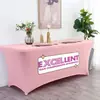 Mantel para mesa de exposición al aire libre, mantel colorido para mesa de evento de conferencia, mantel decorativo para hotel, mantel publicitario elástico al por mayor