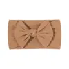 Diadema Elástica de Nylon Tejida a Mano de Color Sólido con Lazo de Ala Ancha para Niños, Amazon Europeo y Americano Transfronterizo, Accesorios para el Cabello Infantil 228