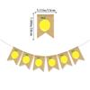 Cross-Border decoração de férias burlap bandeira Ação de Graças Páscoa formatura casamento aniversário burlap banner atacado personalizado