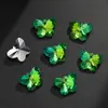 Agujero único color mariposa super brillante vidrio agujero para colgar cuentas de cristal DIY pulsera hecha a mano collar colgante de joyería accesorios