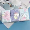 Pañuelos de Papel Impresos con Diseño de Gatito de Dibujos Animados, Paquete Pequeño Portátil de Pañuelos Faciales, Papel Higiénico, Servilletas Coloridas, Toallas de Mano