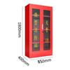 Mini estación de bomberos, gabinete contra incendios, gabinete para obras de construcción al aire libre, caja de extinción de incendios, conjunto completo, gabinete de exhibición de equipo contra incendios, gabinete de emergencia