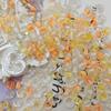 Cuentas de arroz transparentes con núcleo floreciente de tinta de 4 mm, sueltas, hechas a mano, para pulseras y collares, material de horquilla antigua.