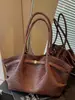 Bolsa de Axila Xiaomi Estilosa de Grande Capacidade Retrô Feminina 2026 Nova Moda Bolsa de Ombro Pregueada Bolsa Tote Casual para o Dia a Dia