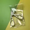 Nuevo Rizador de Pestañas Transparente Gris sin Borde con Dientes de Peine Rizador de Pestañas de Ángulo Amplio con Dientes de Peine Rizador de Pestañas sin Borde