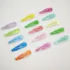 Pinza para el pelo de color caramelo para niños, clip de gota de pegamento de crema DIY, clip BB de 5 cm, clip transparente de gelatina, pinza para el pelo, accesorio para el cabello