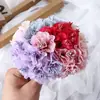 Ins Pintura a Óleo Pequena Peônia Buquê Artificial Flores de Seda DIY Artesanal Materiais Florais Adereços de Fotografia Decoração de Casa Casamento Tecido