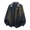 Chaquetas de Primavera y Otoño para Hombre de Tallas Grandes Transfronterizas, Tops Casuales Holgados para Hombres Altos y de Complexión Grande, Chaquetas Nuevas para Hombre