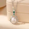 Colar de Pérola de Água Doce em Prata S925 Cherish para Mulheres, Luxo Leve Exquisito Brilhante Pingente de Gota d'Água com Diamante Corrente para Clavícula Presente de Feriado