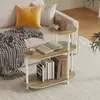 Mesa auxiliar simple y portátil para la sala de estar, adecuada para usar como mesa de café o mesita de noche en apartamentos pequeños