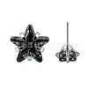 Jiang Tai F136 Liga de Titânio Joia Estilo Pino de Cabeça Estrela de Cinco Pontas Garra Zircônia Corpo de Liga de Titânio G23 Joia para Body Piercing