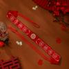 Cinturón rojo de boda novia y novio dote decoración dinero con envoltura de cintura para pareja nueva presión en la cintura dinero cinturón de tela suministros para boda