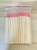 Comércio exterior quente descartável cabo de bambu pincel de cílios haste de bambu cílios de alongamento pincel de gloss labial pincel labial pincel de delineador pincel de sombra para olhos