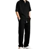 Traje de Verão Masculino 2026 Novo, Conjunto de Roupa de Verão Fino Estiloso e Moderno, Conjunto de Camisa Fresco e de Alta Qualidade para Homens, uma Combinação Bonita e Elegante