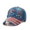 Venta Caliente Transfronteriza Comercio Exterior Aliexpress Bordado con Diamantes Casual Protector Solar Mezclilla Algodón Puro EE. UU. Fabricante Creativo de Sombreros Mayorista