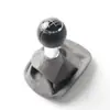 Funda antipolvo para palanca de cambios de coche, cabeza de bola integrada para palanca de cambios, adecuada para Passat B5, piel gris