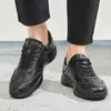 Nuevos Zapatos Casuales de Cuero para Hombre 2026, Calados, Transpirables, Modernos, Versátiles, Sandalias Ligeras, de Suela Blanda, Finas