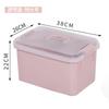Caja de Almacenamiento Personalizada Cesta de Almacenamiento de Snacks Plástico Cosméticos Caja de Almacenamiento para el Hogar Caja de Almacenamiento para Dormitorio con Tapa