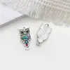 Pingente Charme Série Coruja Falsa Popular de Liga de Prata Antiga Transfronteiriço Acessórios para Joias de Pulseira Colar DIY