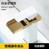 Lavabo tipo cascada con grifo de caño ancho, negro, para agua fría y caliente, para lavabo de baño, grifo para lavabo elevado, acero inoxidable