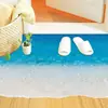 ZY1474 novos adesivos de chão de praia adesivos de parede de fundo para quarto de praia sala de estar atacado de comércio exterior removíveis