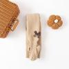 Leggings de Bebê com Forro de Lã Meias Infantis Outono e Inverno Pretas Engrossadas com Laço Collants para Crianças Pequenas e Crianças