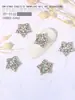 Série de Natal Floco de Neve Liga Joias para Nail Art Acessórios DIY Feitos à Mão Joias de Natal Douradas Prateadas